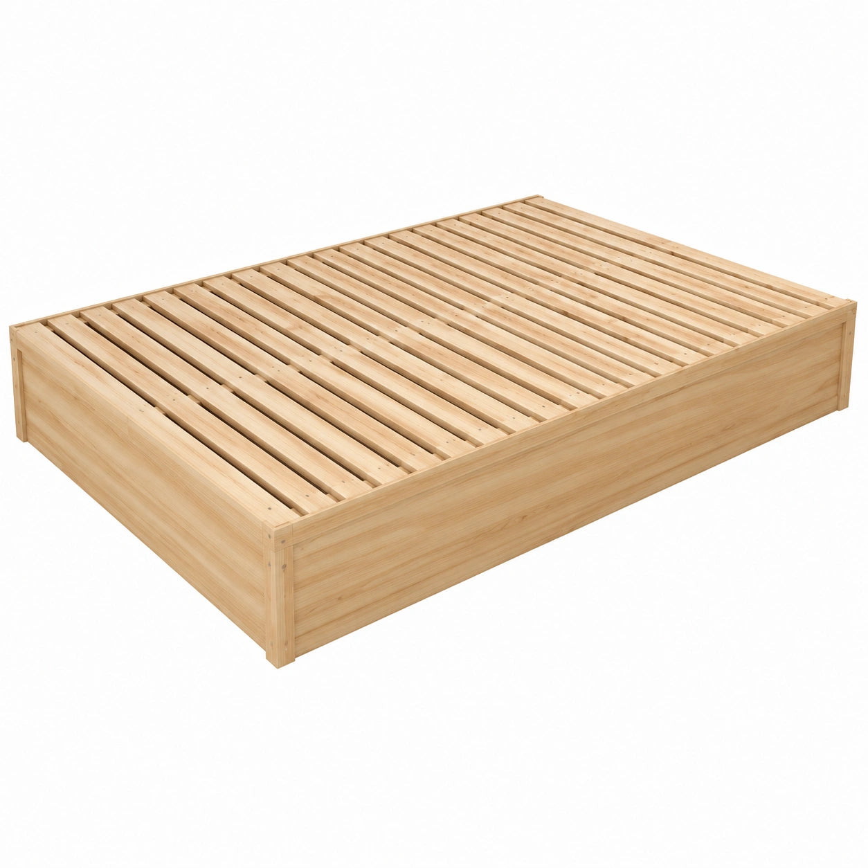 Cama Plegable Portátil con Colchón Acolchado, Tamaños Individual a King Size, Estructura de Madera