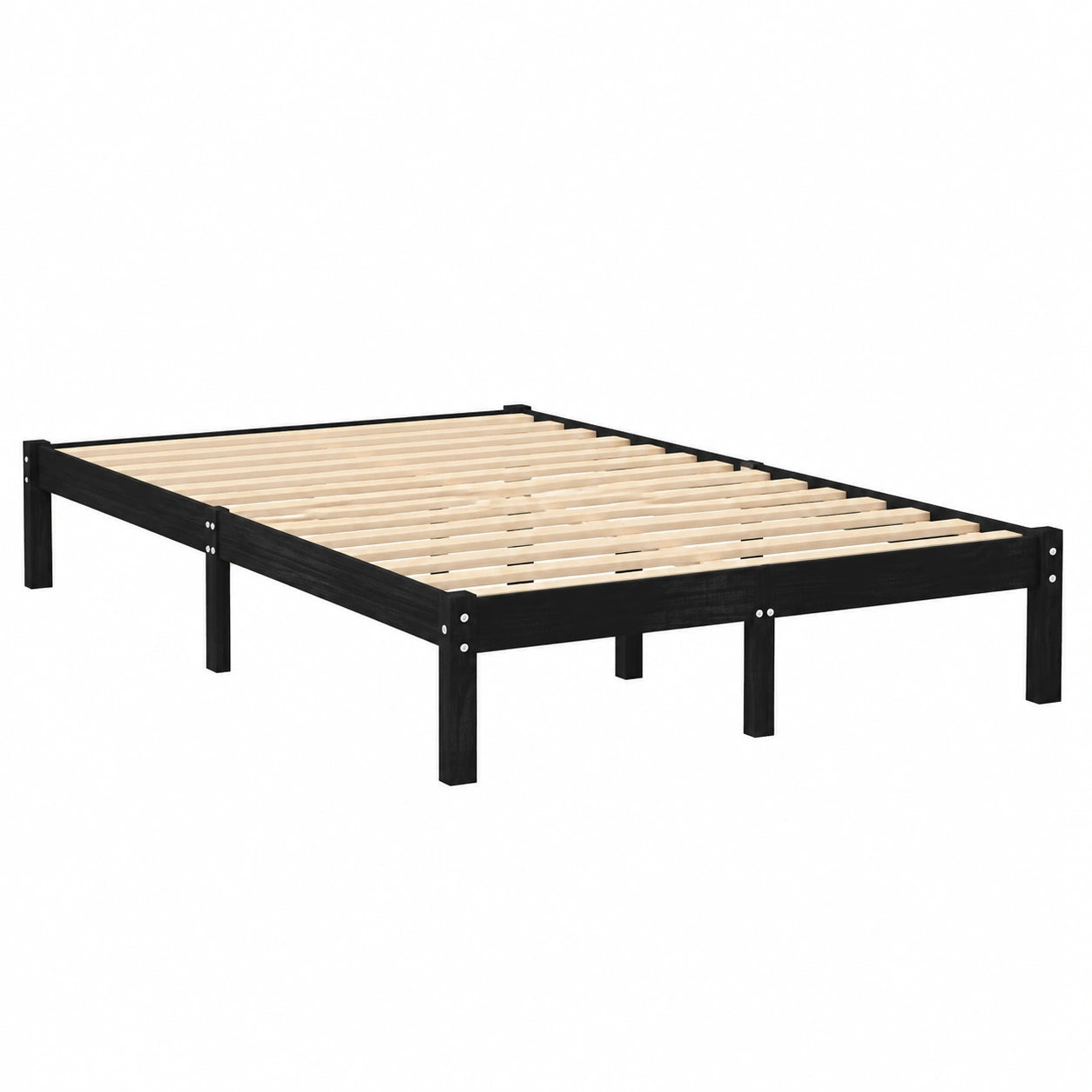 Colcha de Madera Maciza para Cama King Size en Negro 150x200 cm