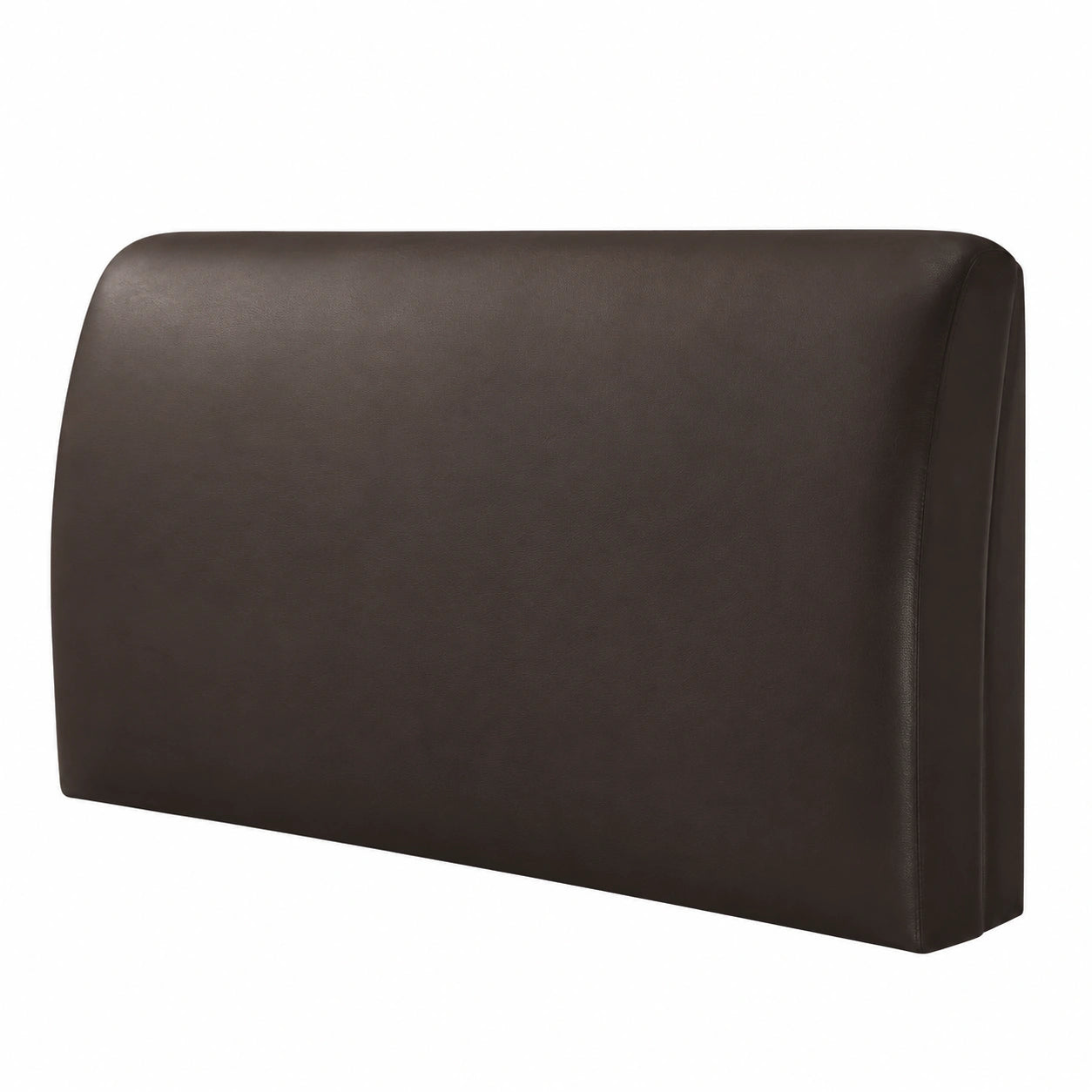 Protector elástico impermeable de cabecero de cama de cuero PU para cama King Double Full (café, 180 cm)
