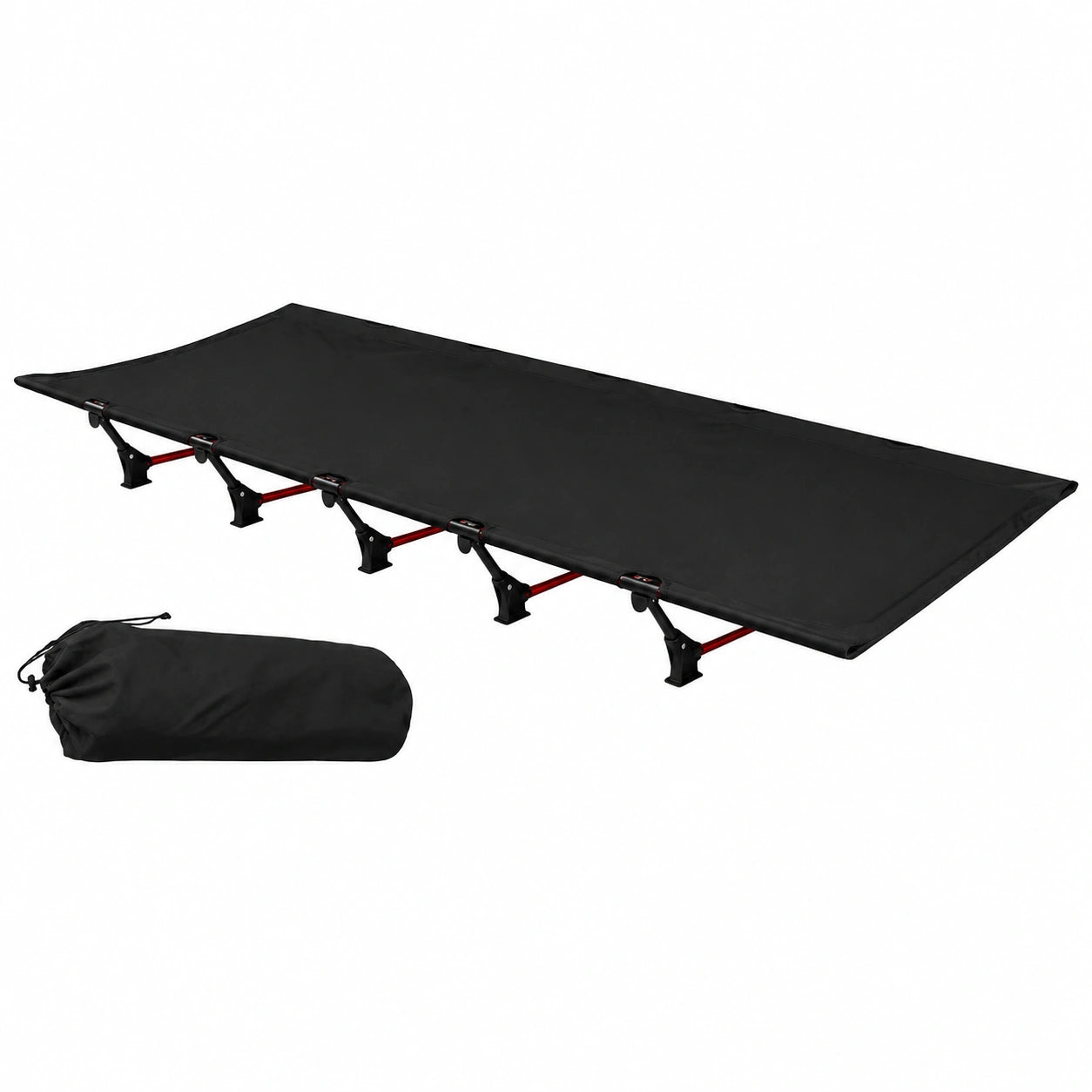 Cama Plegable de Camping Portátil para Exteriores y Hogar