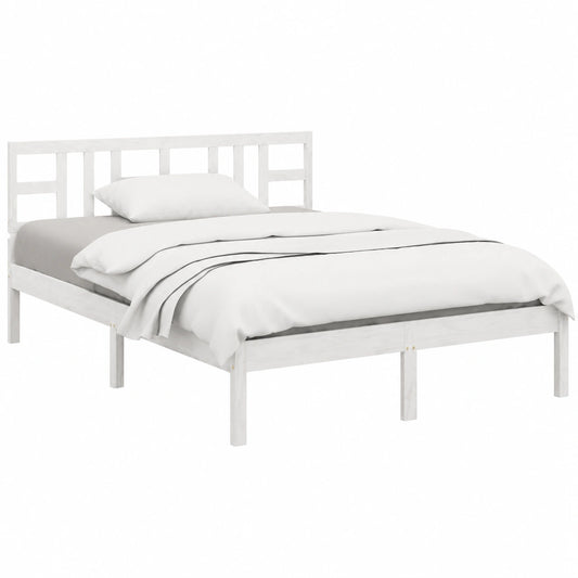 INLIFE Cubierta para Cama King Size de Madera Maciza 150x200 cm, Blanco, Muebles y Accesorios
