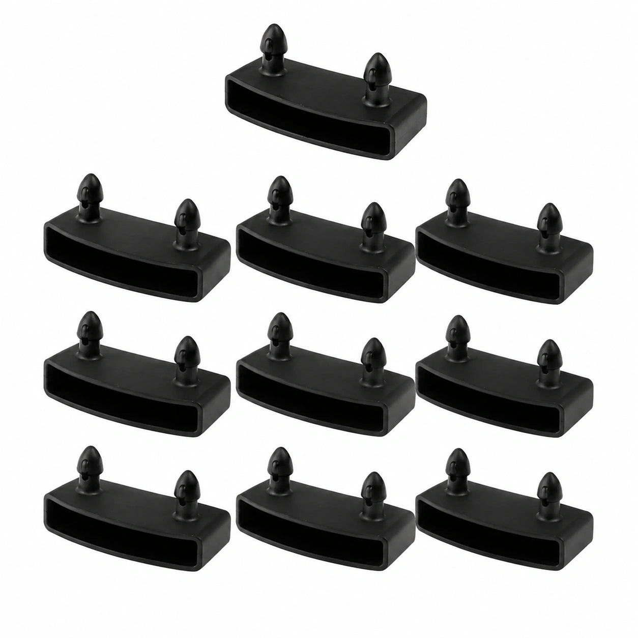 Juego de 10 Soportes para Base de Colchón, Repuesto para Cama Individual, Doble y King Size (Negro)