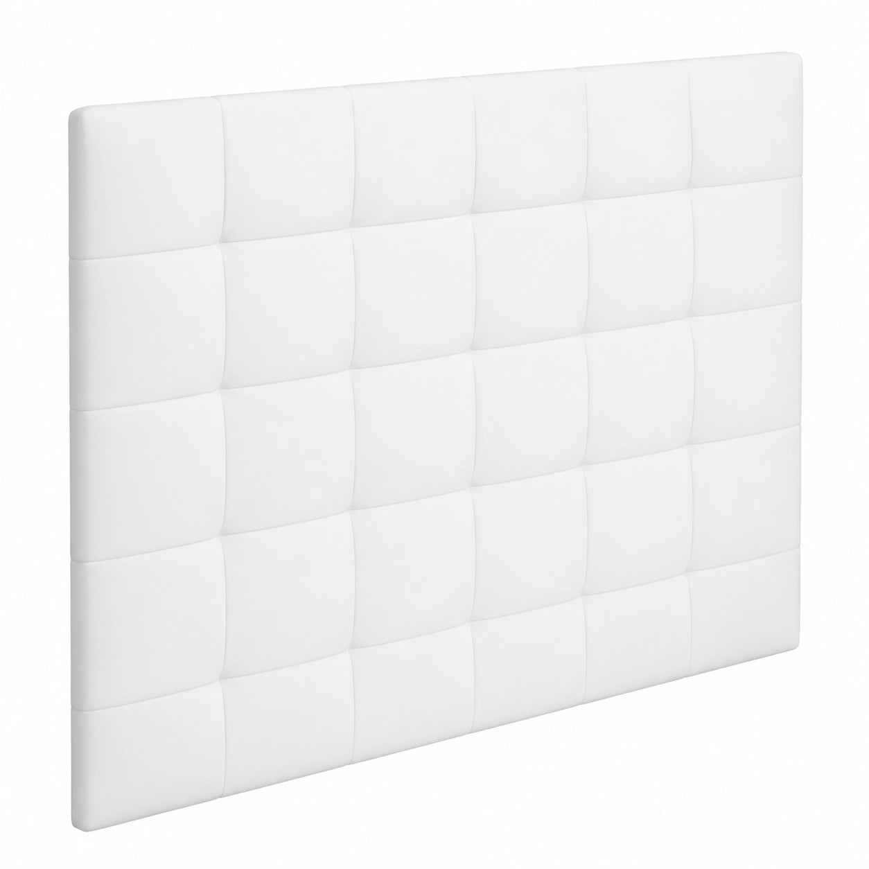 Cabecero de Cama Matrimonial 180 cm Celio Blanco de Polipiel - Diseño Moderno y Fácil de Instalar