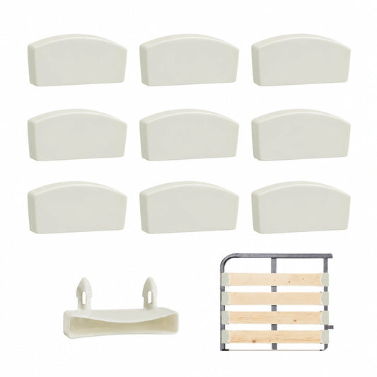 Set de 10 Repuestos de Soportes para Somier de Lamas, Compatible con Camas Doble, King e Individual (Beige)