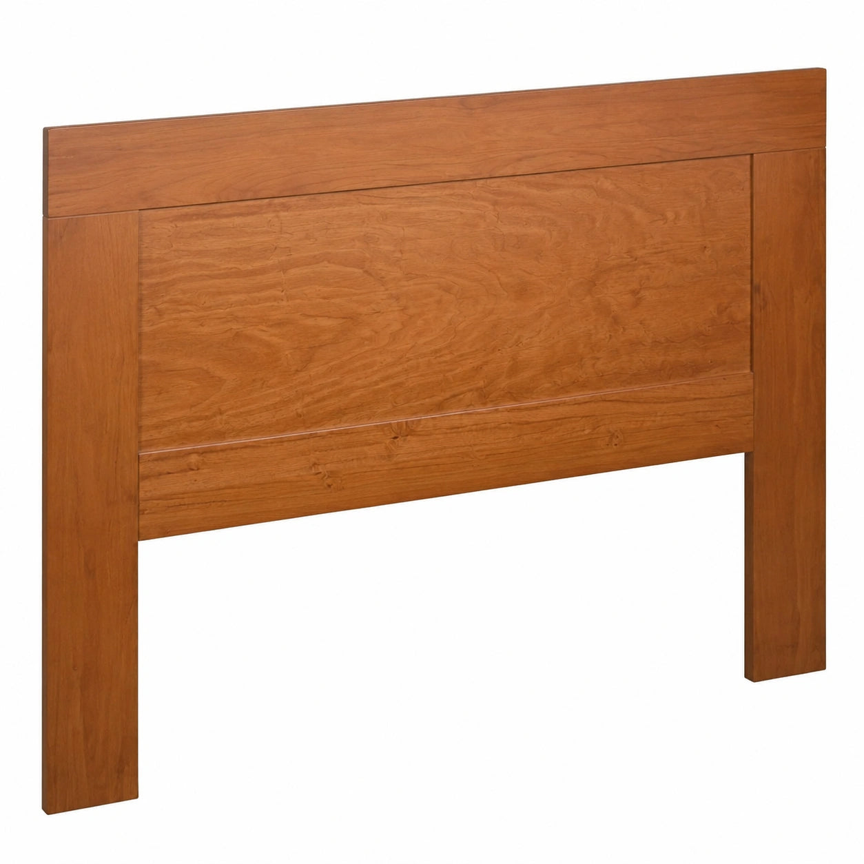 Cabecero de Cama en Pino Macizo y MDF para Somier 150 cm, Serie Kalpe, Acabado Cerezo, Diseño Elegante para Dormitorio